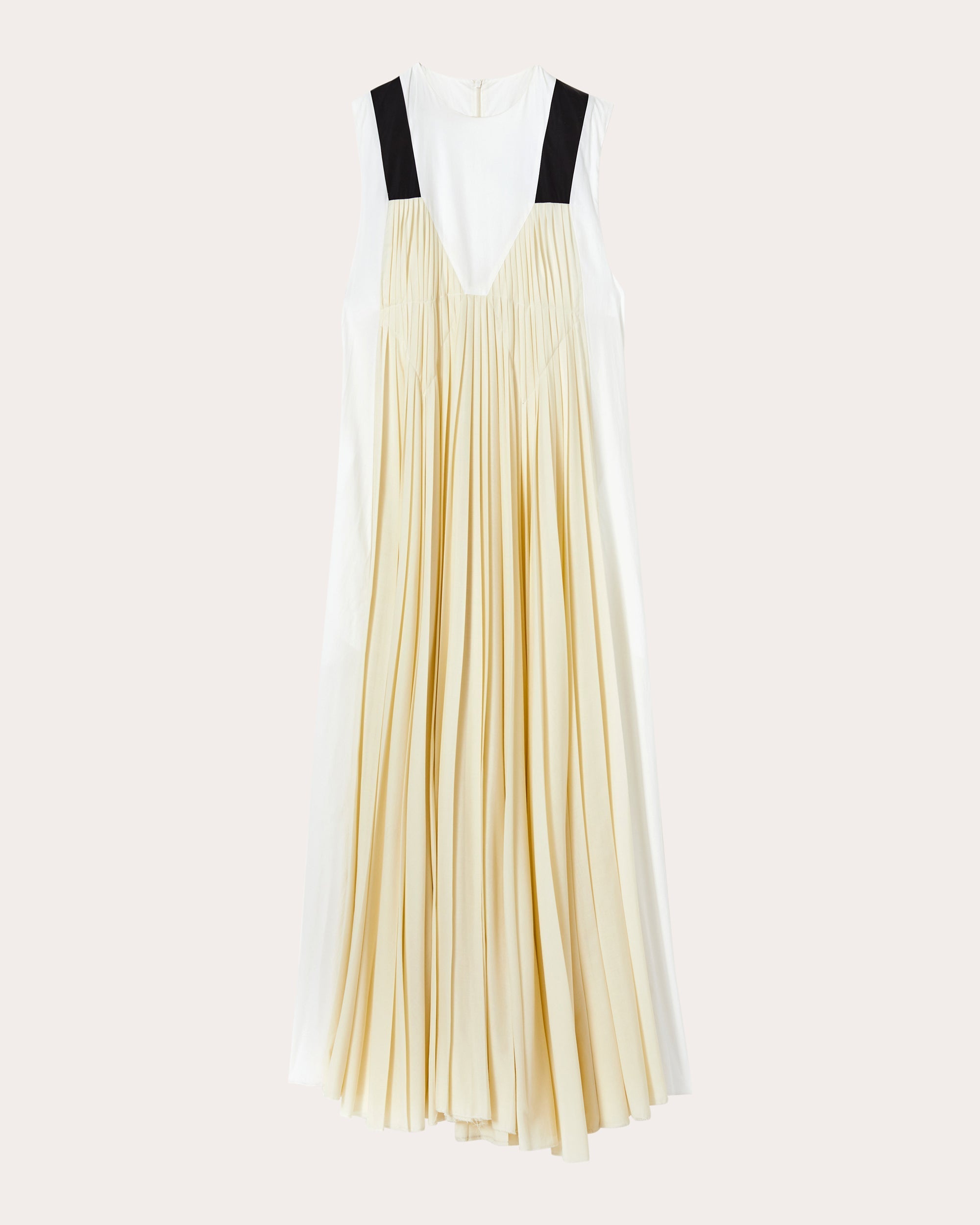 Pleated Combo Dress