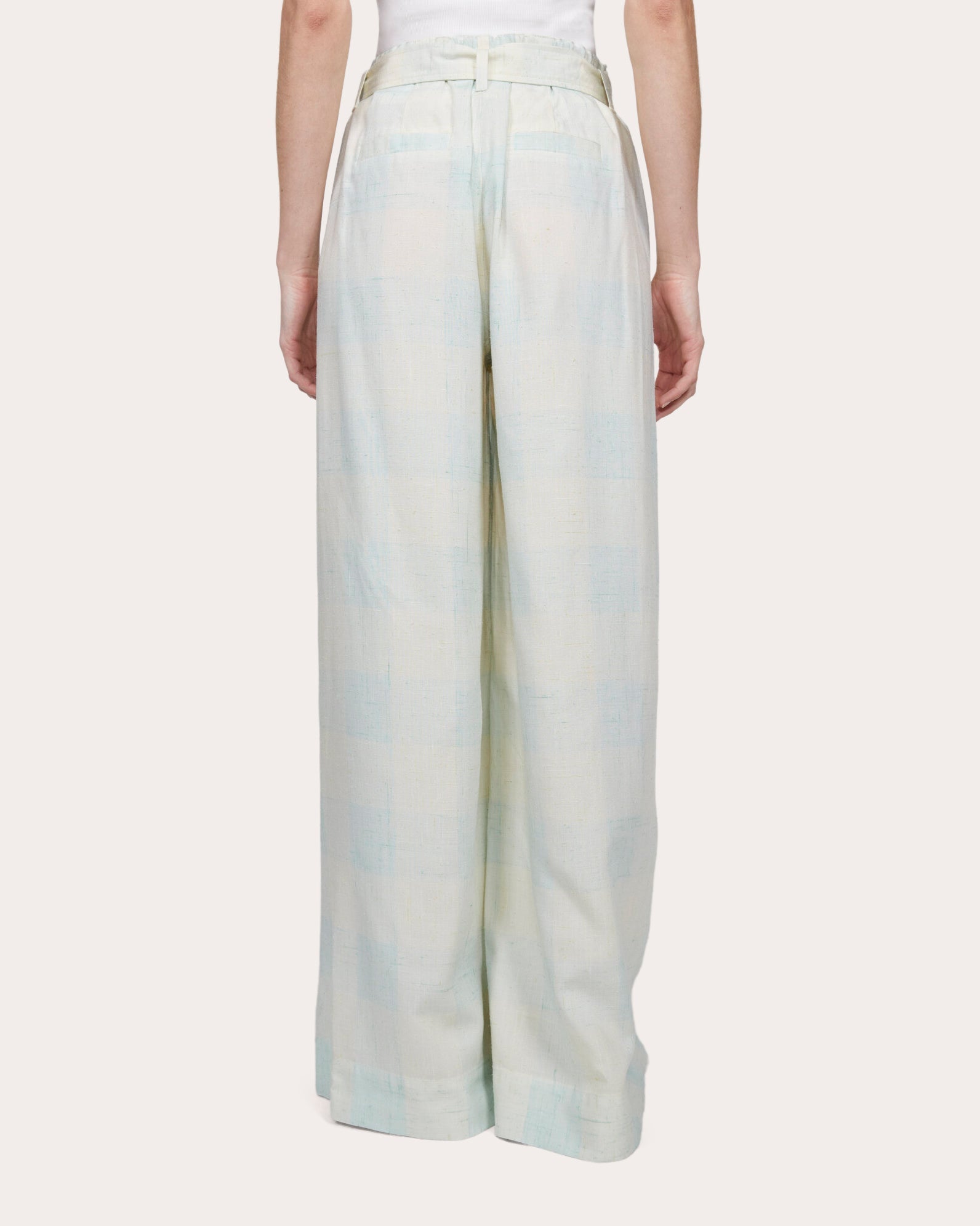 Ada Silk Check Pants