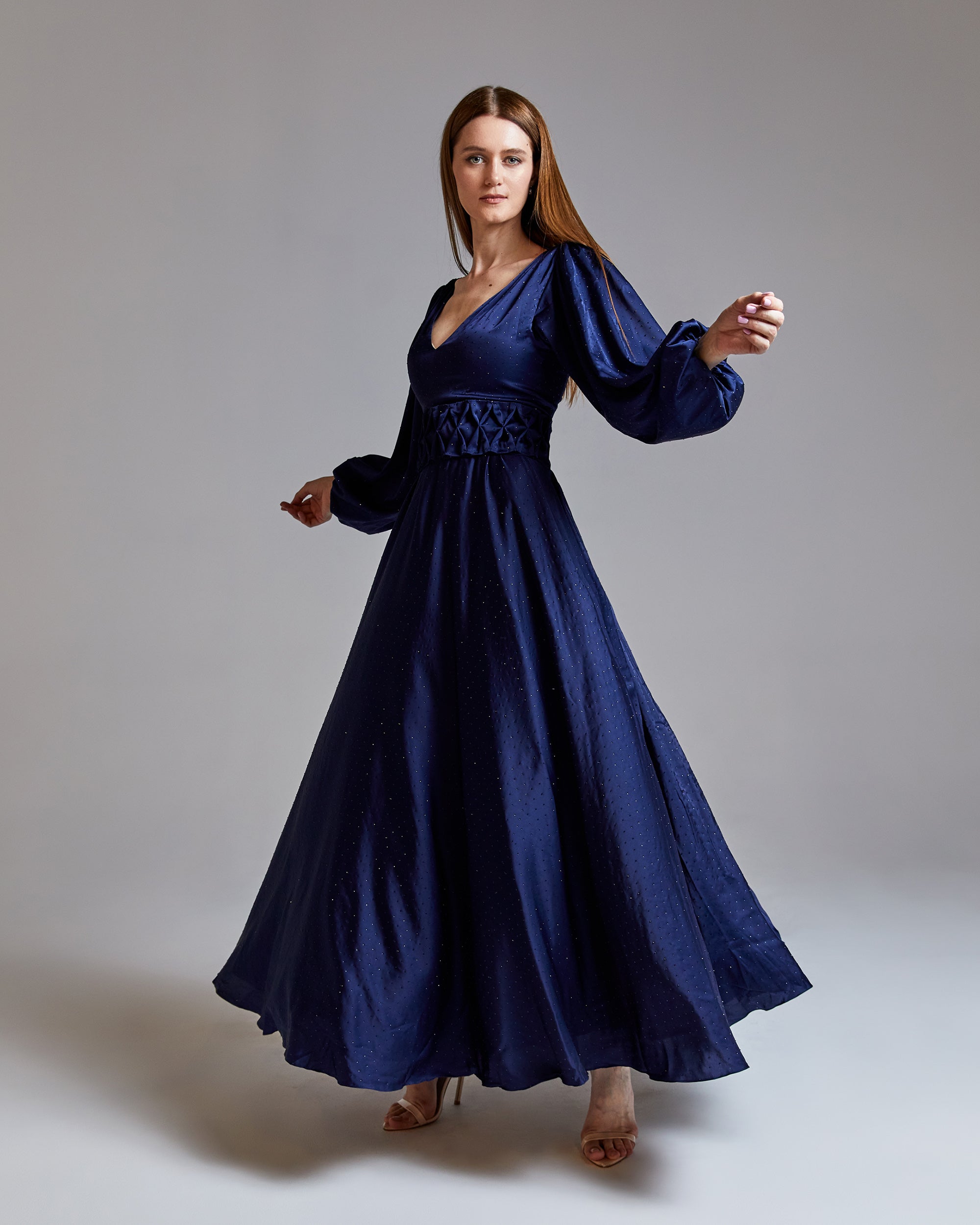 Oceana Crystal-Embellished Silk Midi Dress