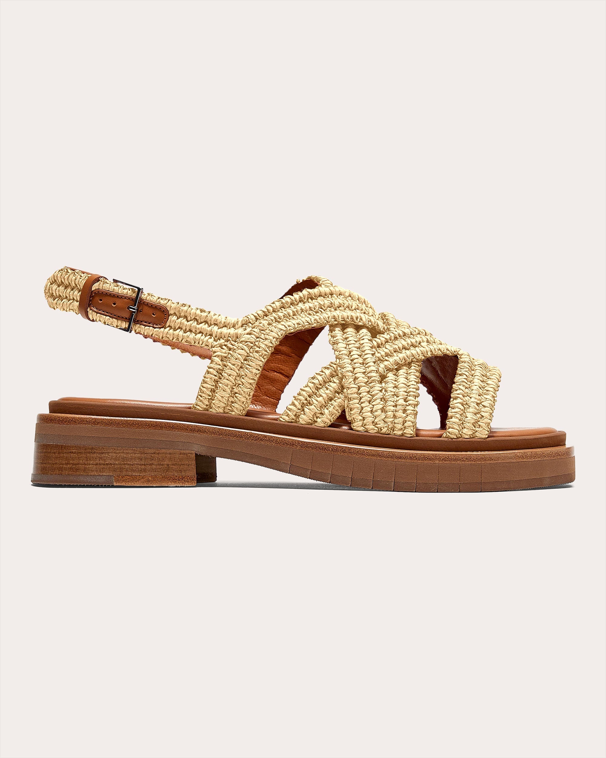 Alana Woven Raffia Sandal