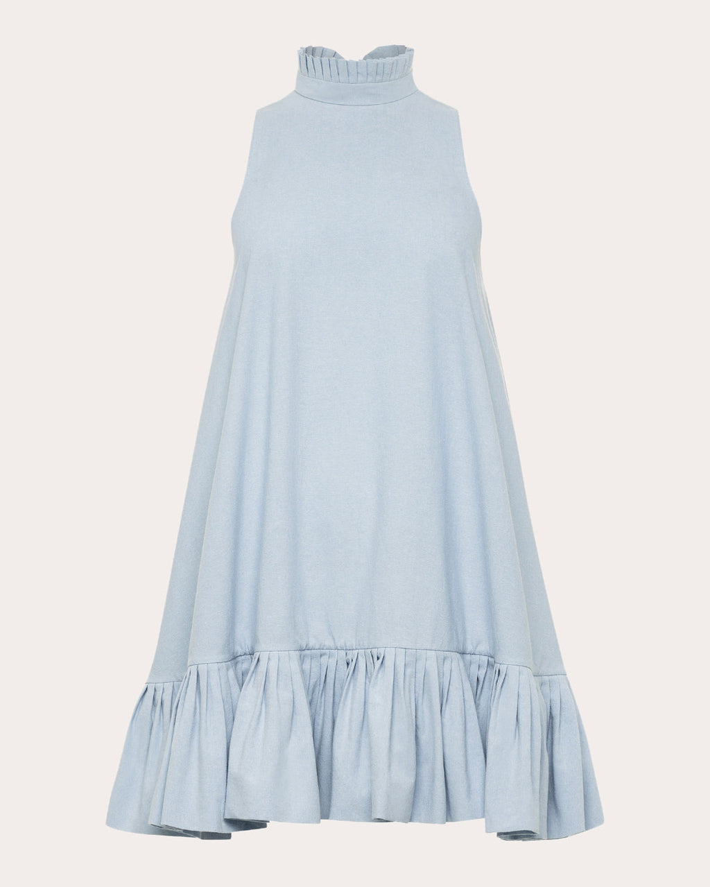 Alcott Tiered Chambray Mini Dress