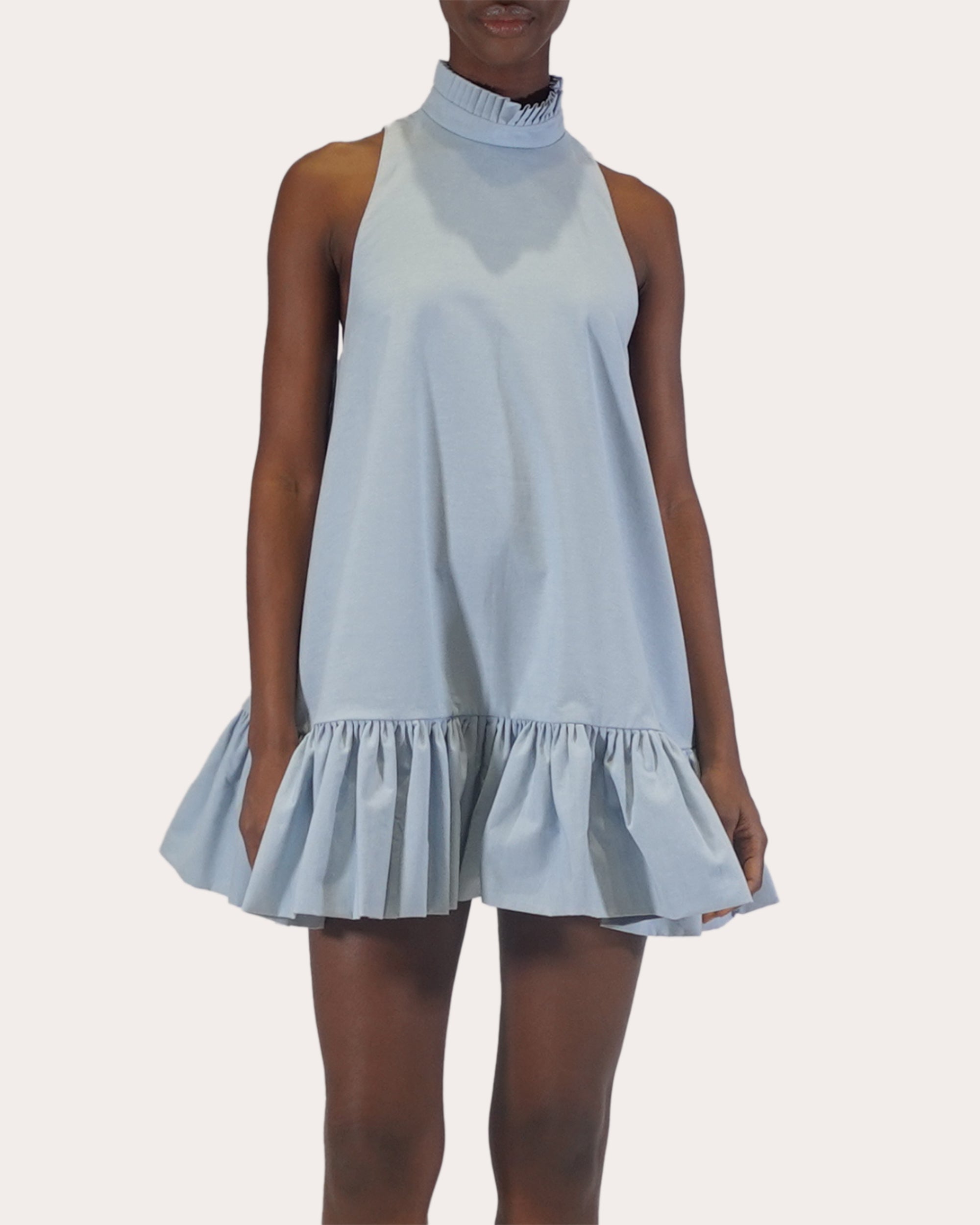 Alcott Tiered Chambray Mini Dress