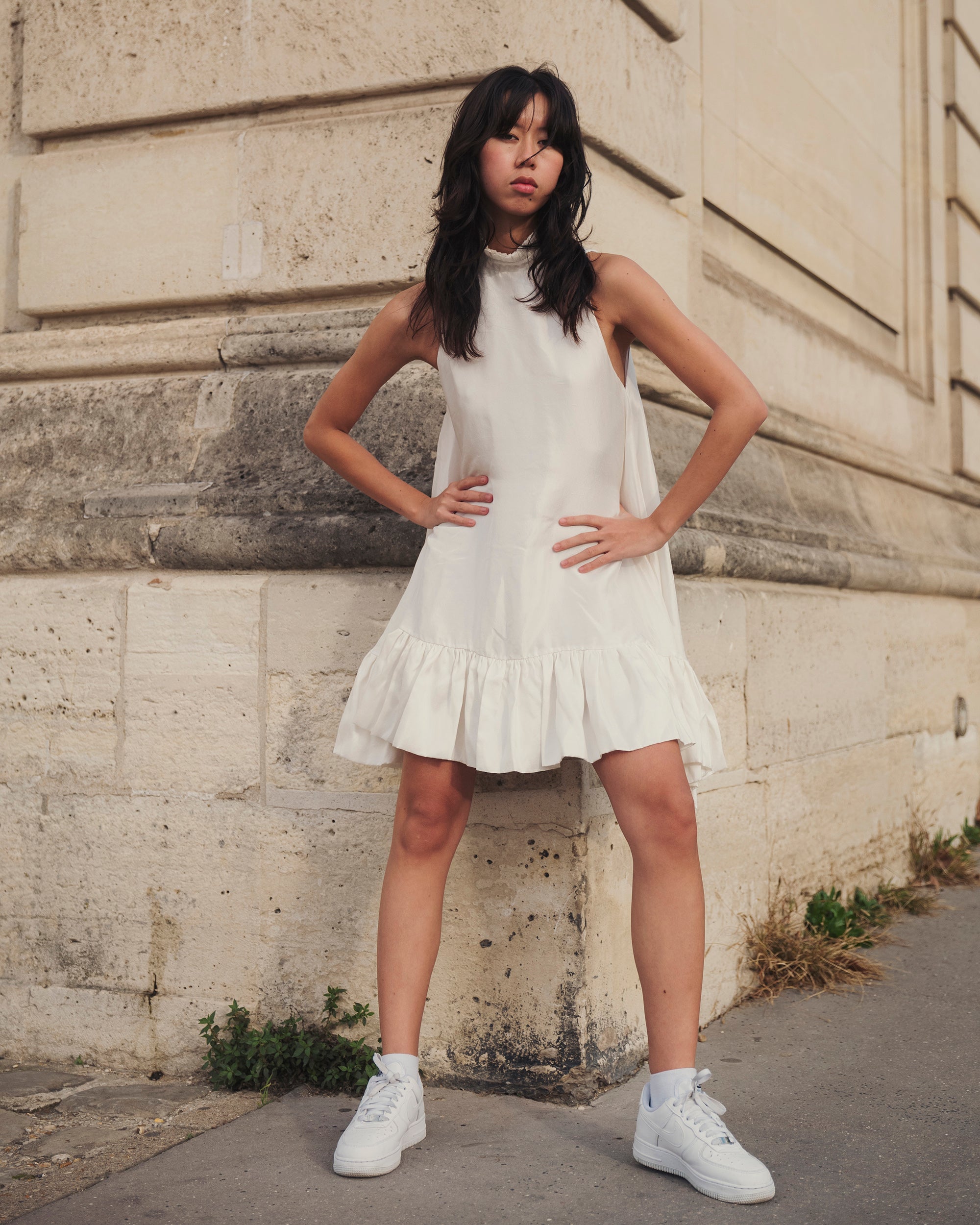 Alcott Tiered Silk Mini Dress