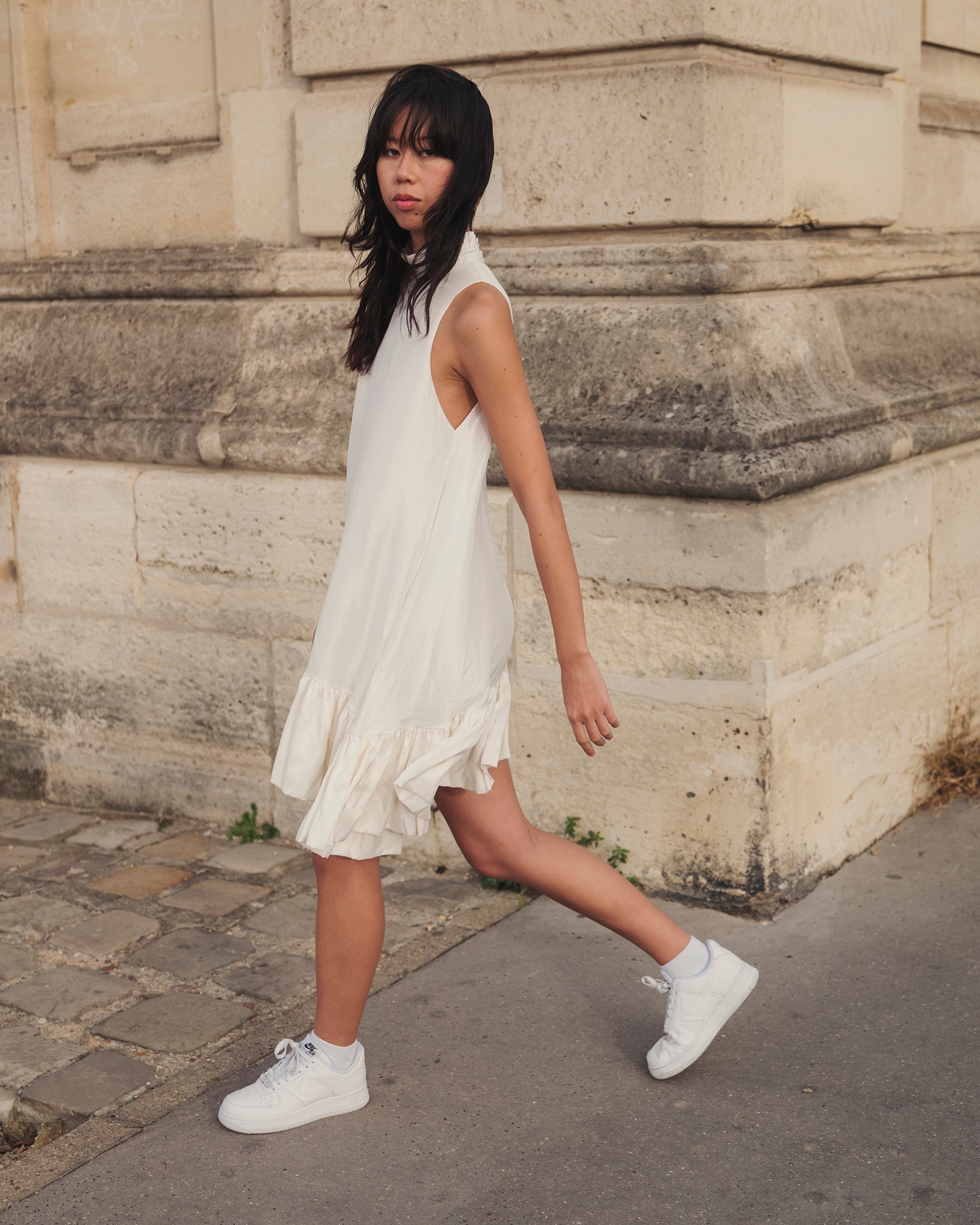 Alcott Tiered Silk Mini Dress