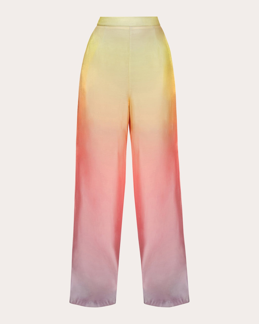 Bata Ombré Chiffon Wide-Leg Pants