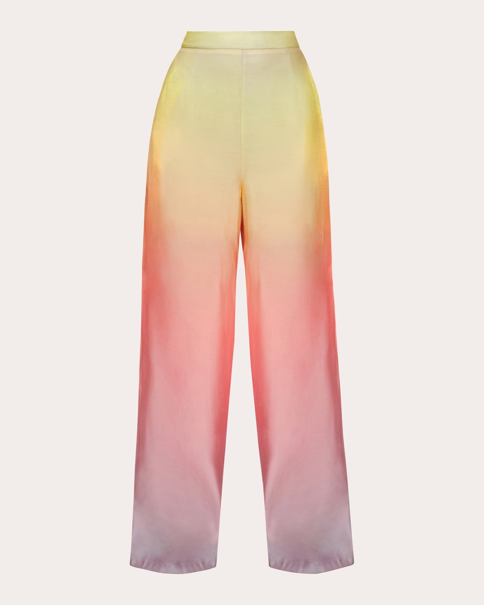 Bata Ombré Chiffon Wide-Leg Pants