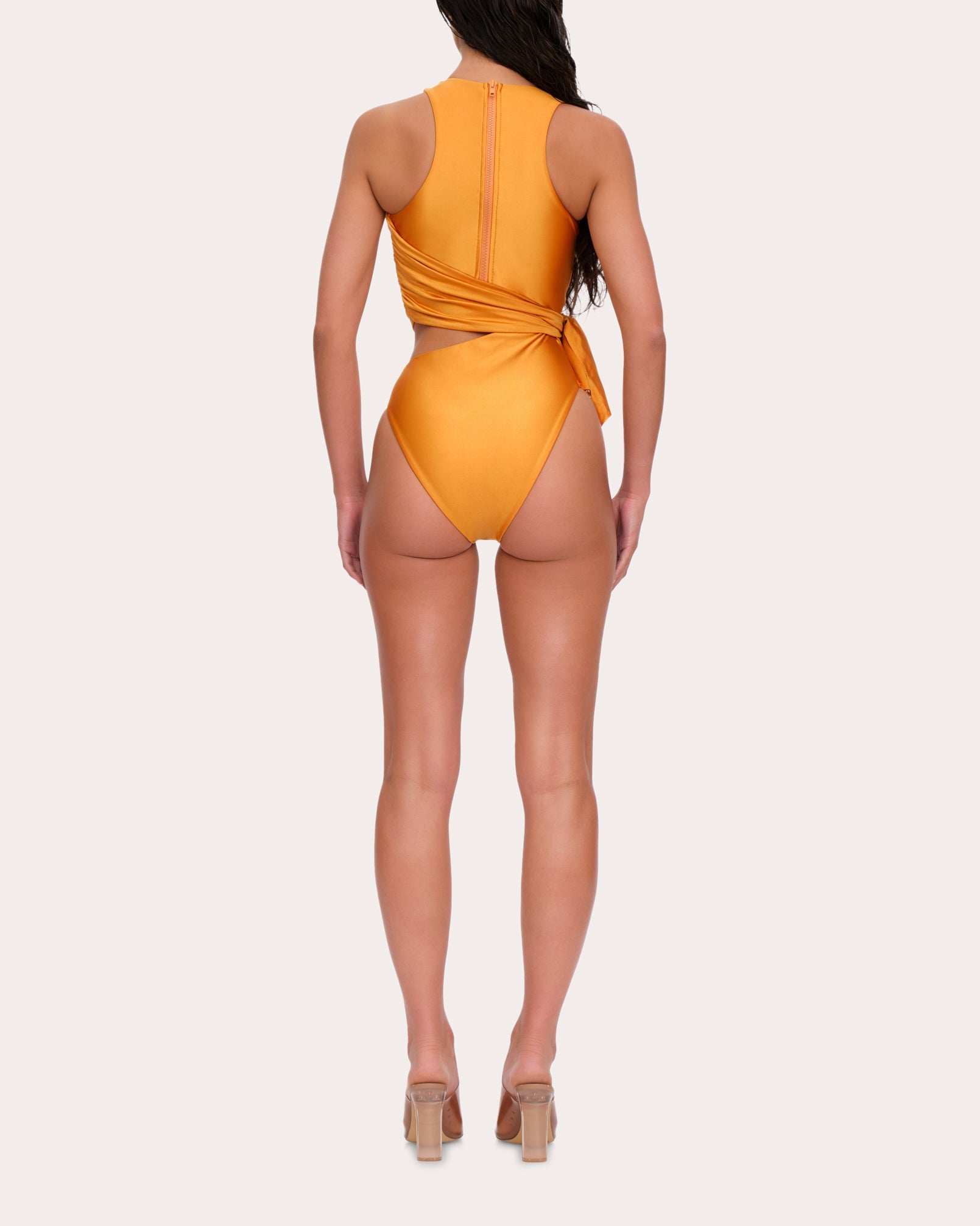 Lada Draped Cutout Swimsuit