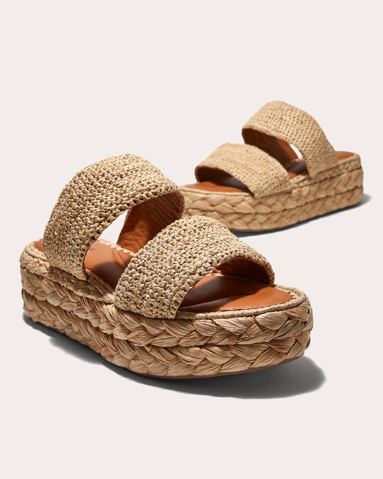 Arlene II Raffia Platform Sandal