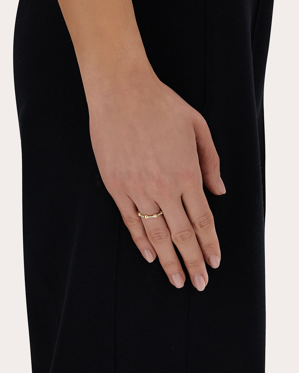 Élite 18K Gold Diamond Ring