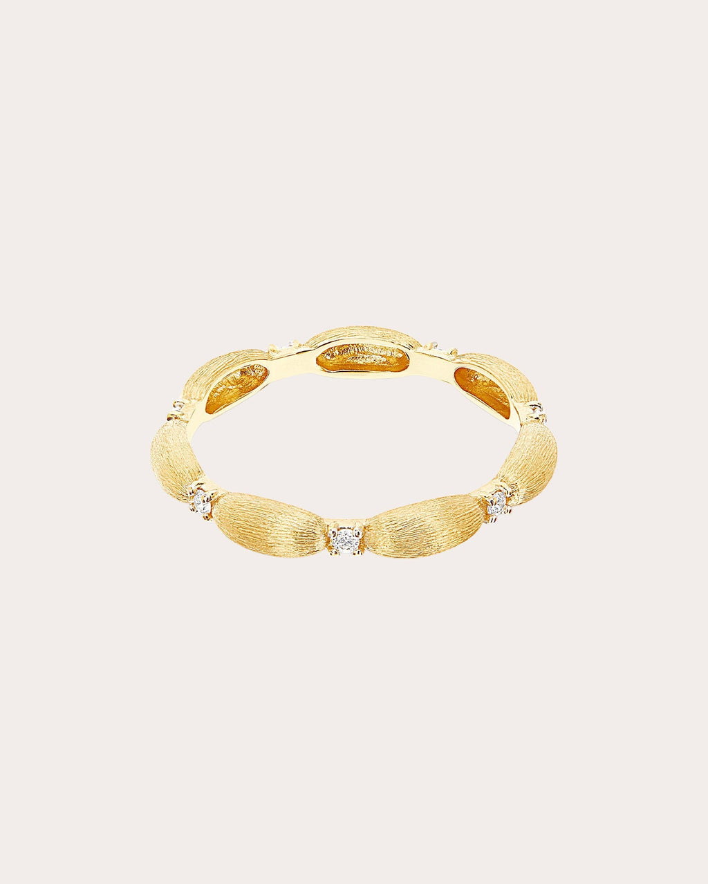 Élite Boules 18K Gold Diamond Ring