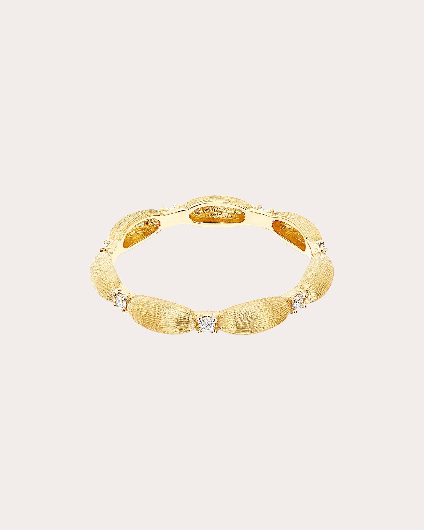 Élite Boules 18K Gold Diamond Ring