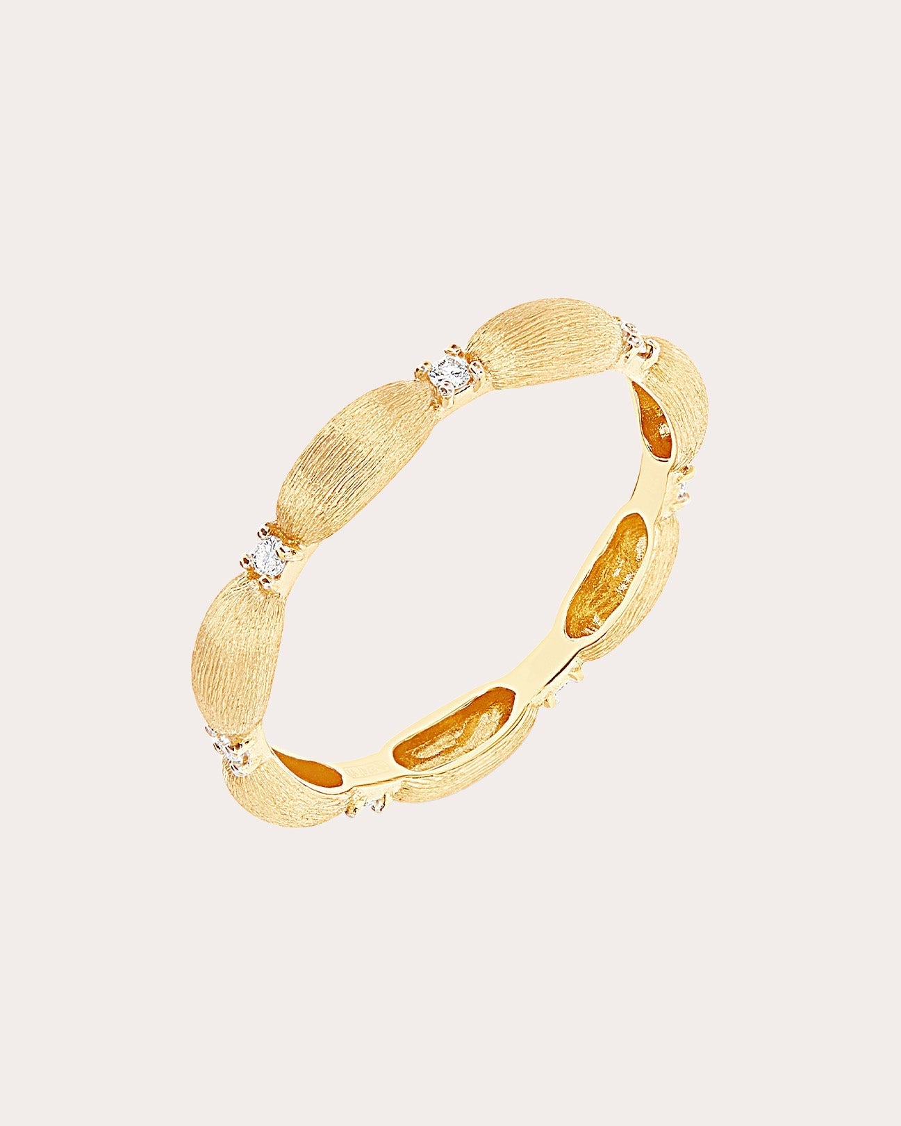Élite Boules 18K Gold Diamond Ring