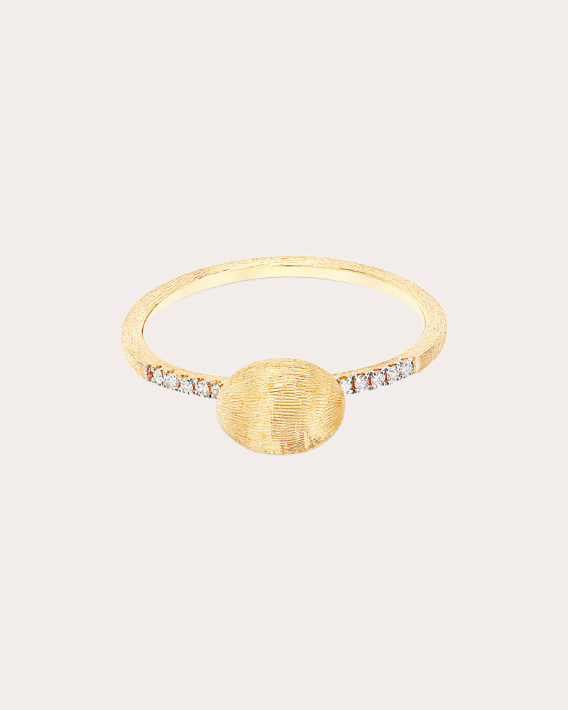 Elite 18K Gold Diamond Pavé Ring