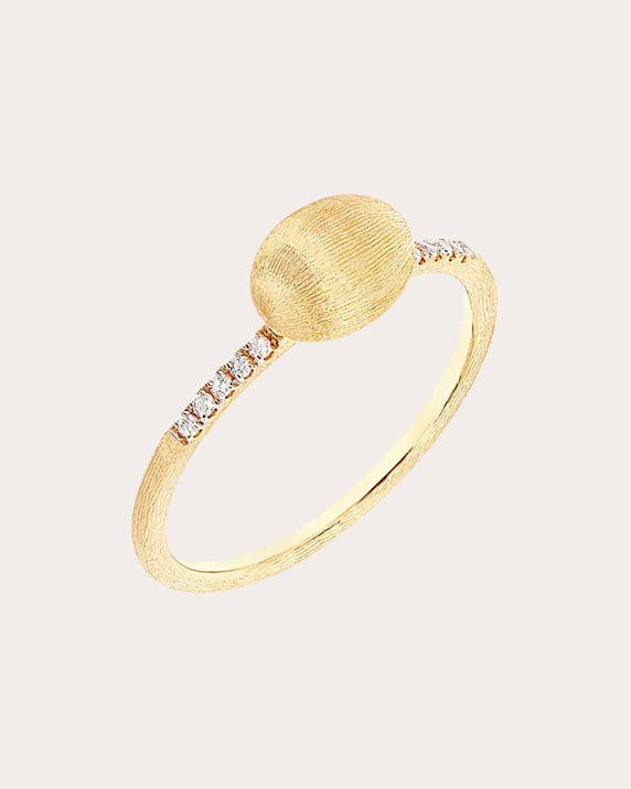 Elite 18K Gold Diamond Pavé Ring