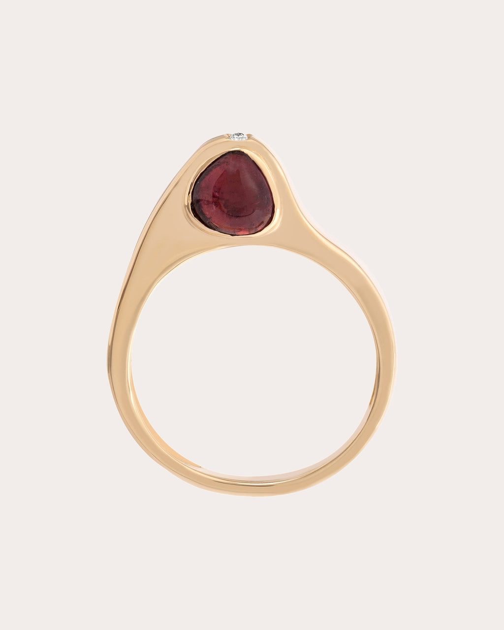Vanilla 18K Gold Pink Tourmaline and Diamond Ring