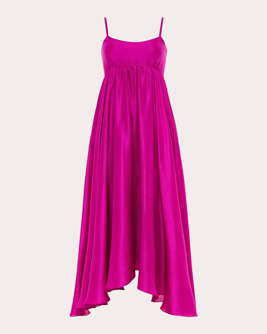 Rachel Raw Silk Midi Dress