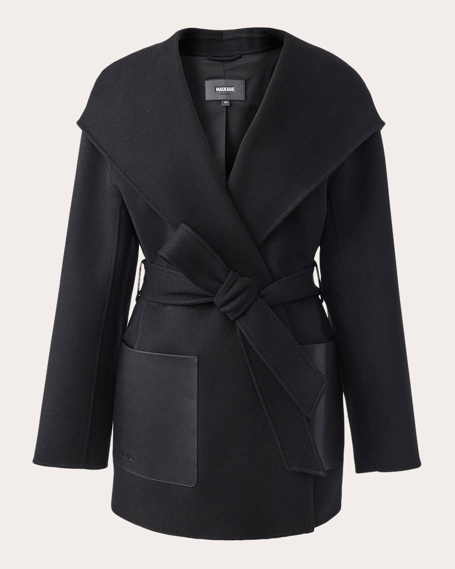Azra Wool Wrap Coat
