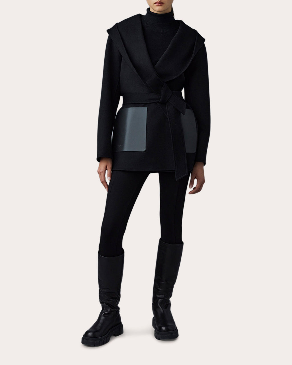 Azra Wool Wrap Coat