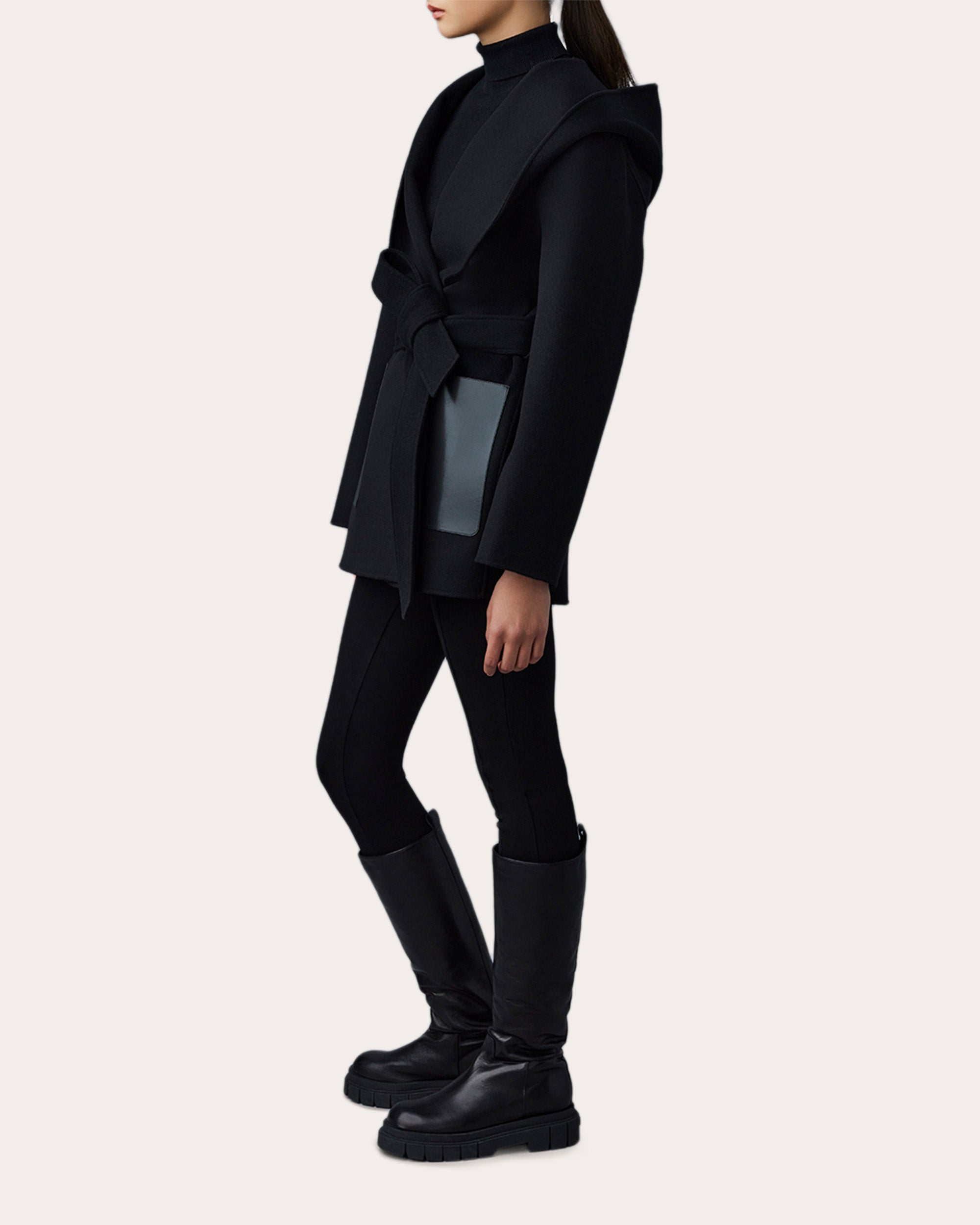 Azra Wool Wrap Coat