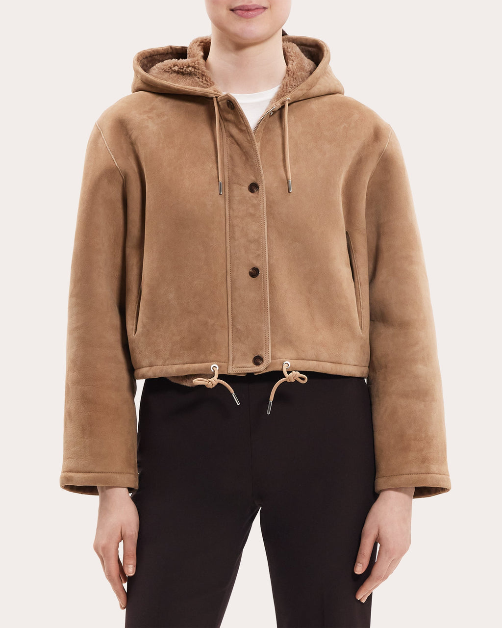 Cropped Shearling Parka