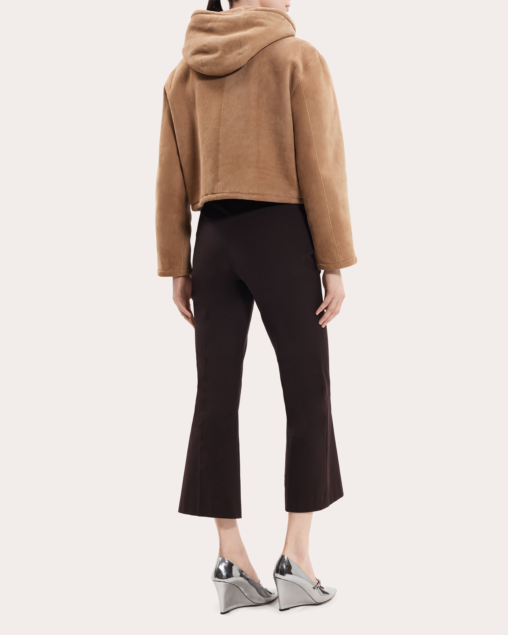 Cropped Shearling Parka