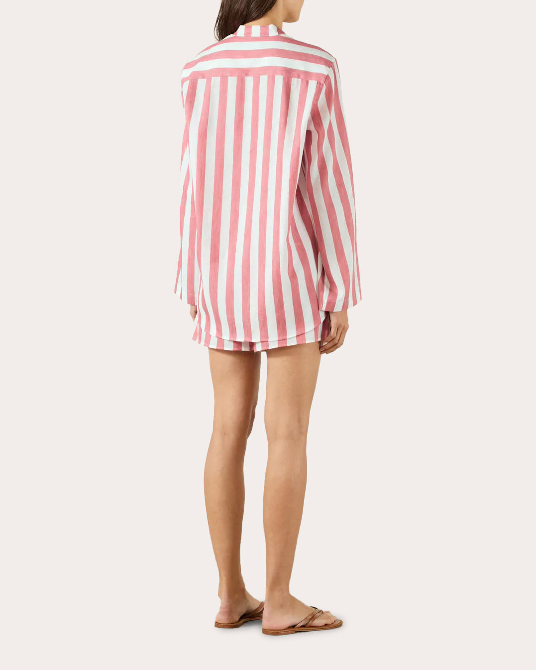 The Ada Striped Linen-Blend Shirt