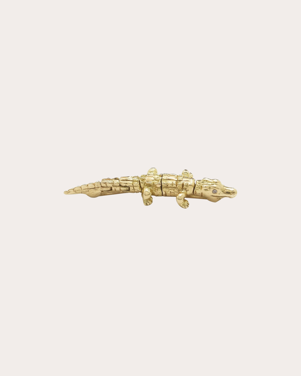 Alligator 18K Gold Diamond Convertible Single Earring