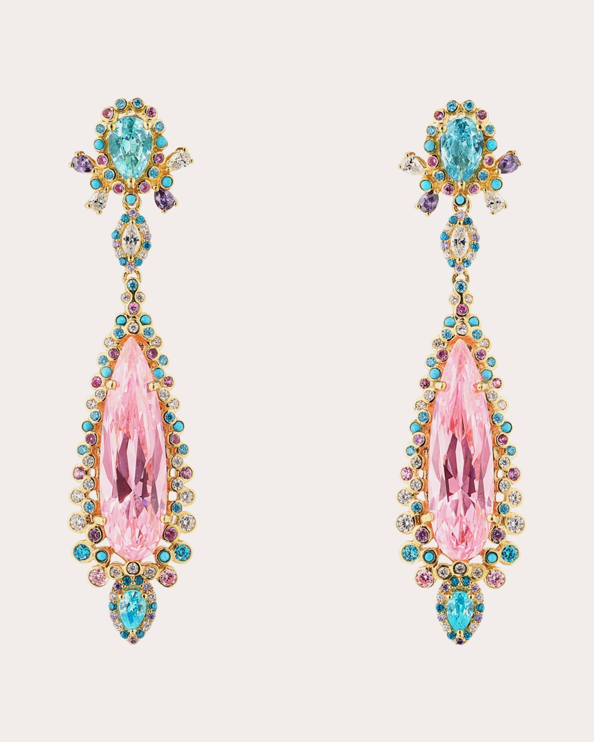 Blush Tigerlily Earrings