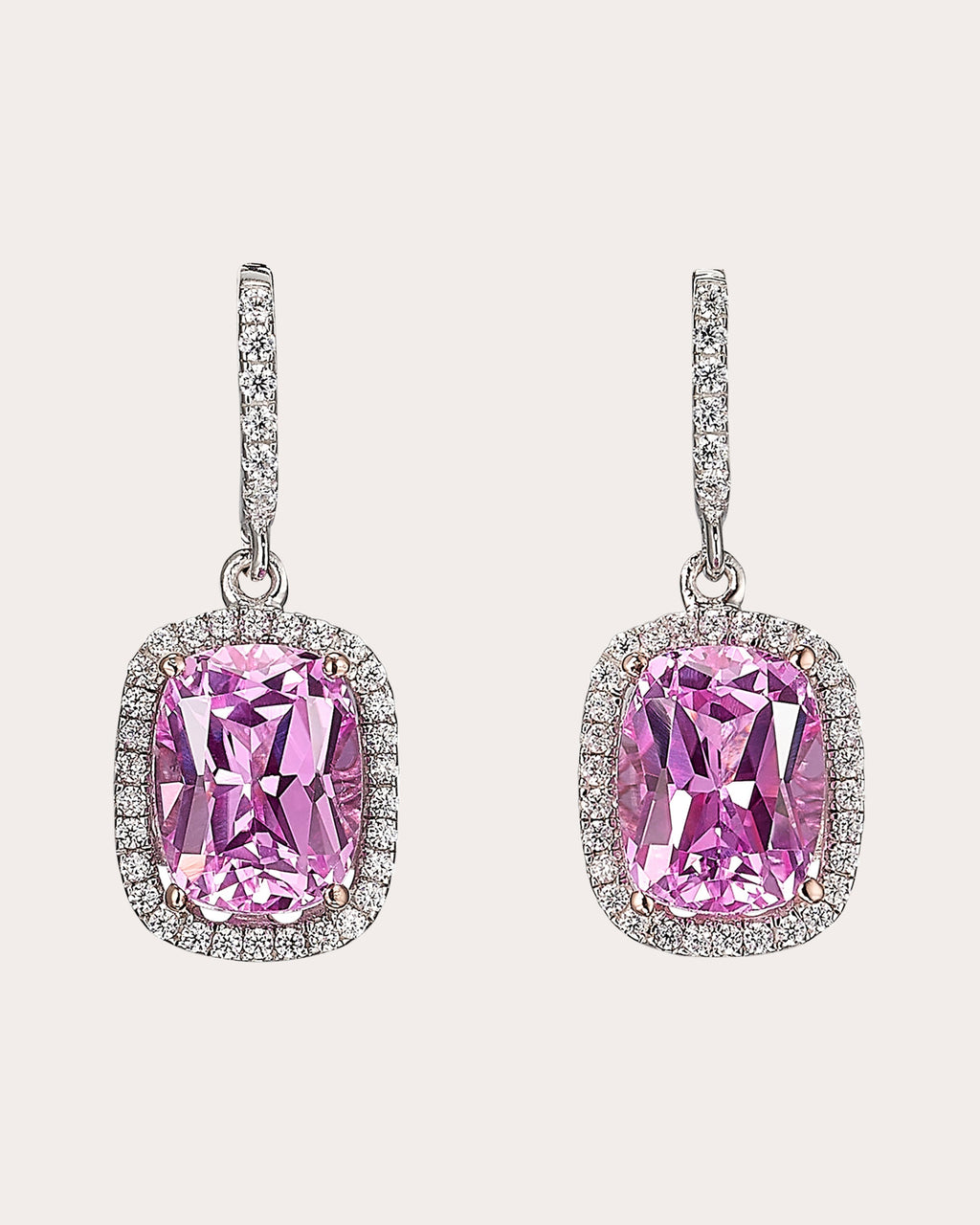 Comet 18K Gold and Rhodium Vermeil Lab-Grown Sapphire and Diamond Earrings