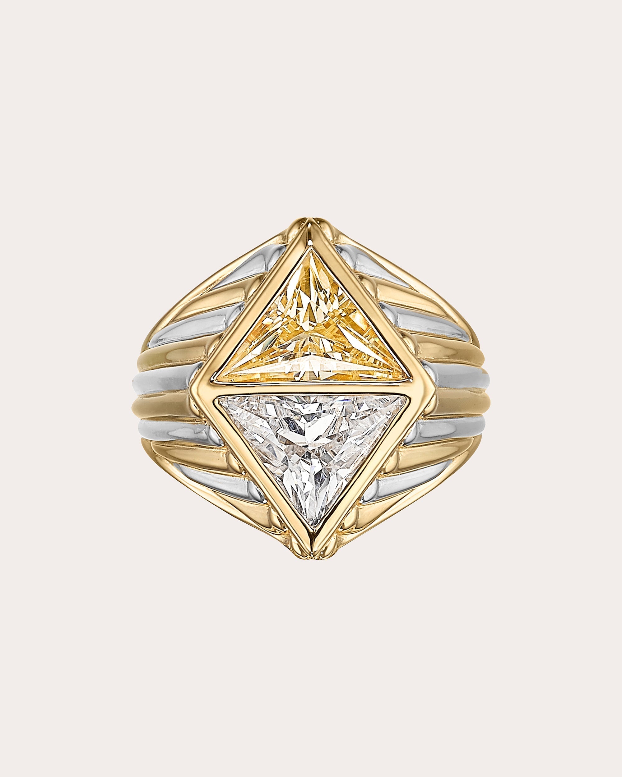 Canary Diamond Signet Ring