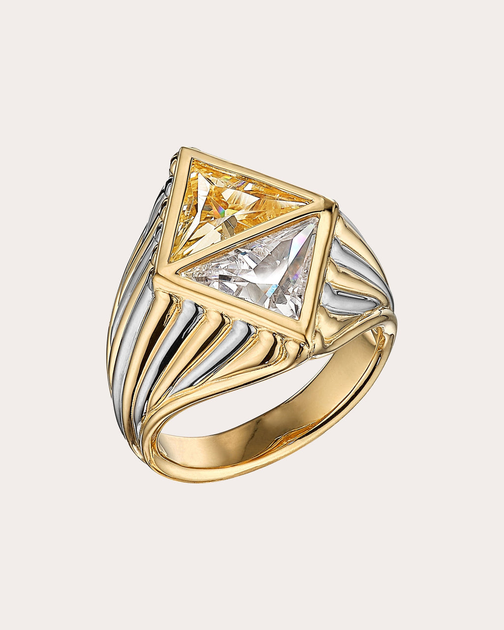 Canary Diamond Signet Ring