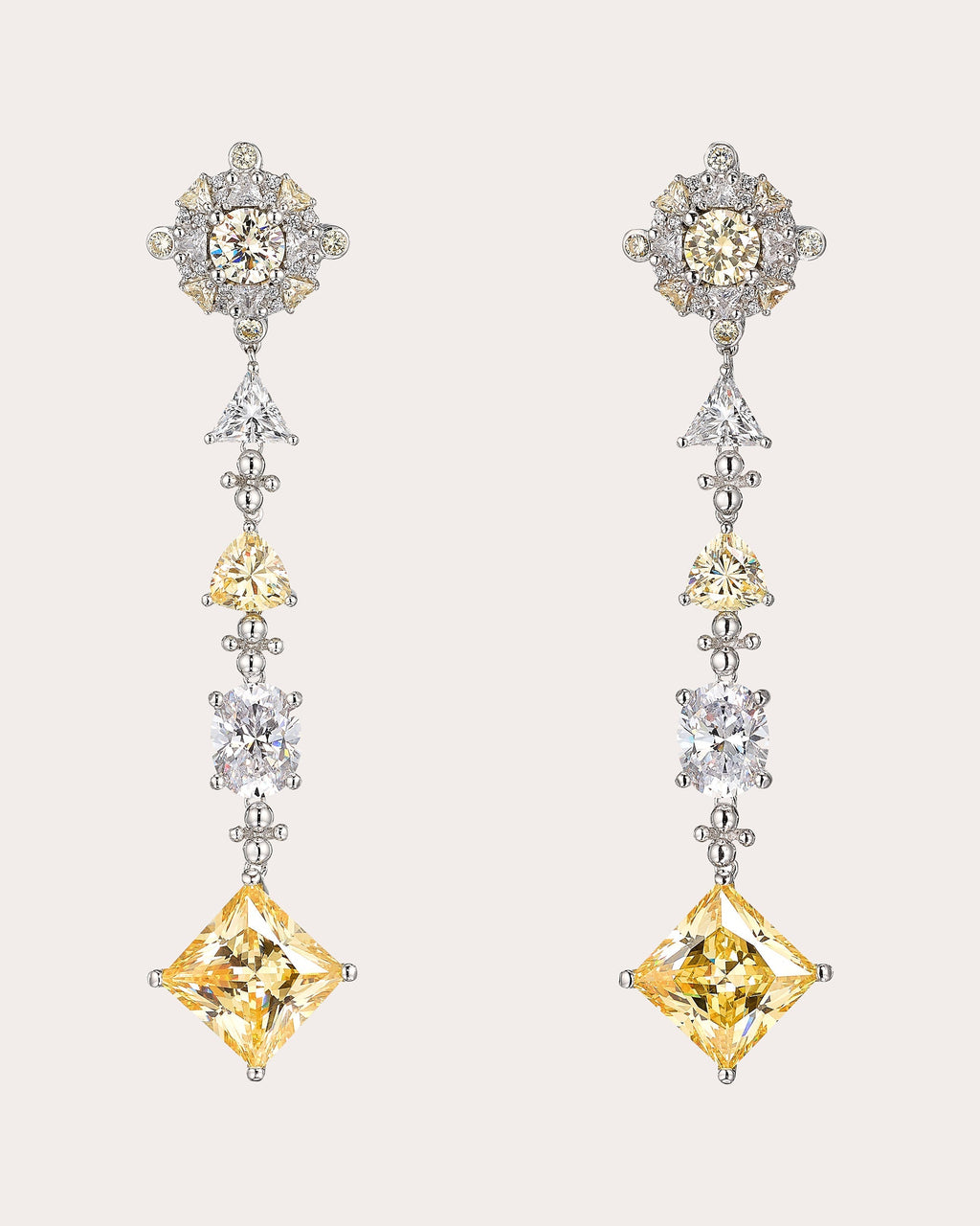 Canary Diamond Tropical Drop Earrings