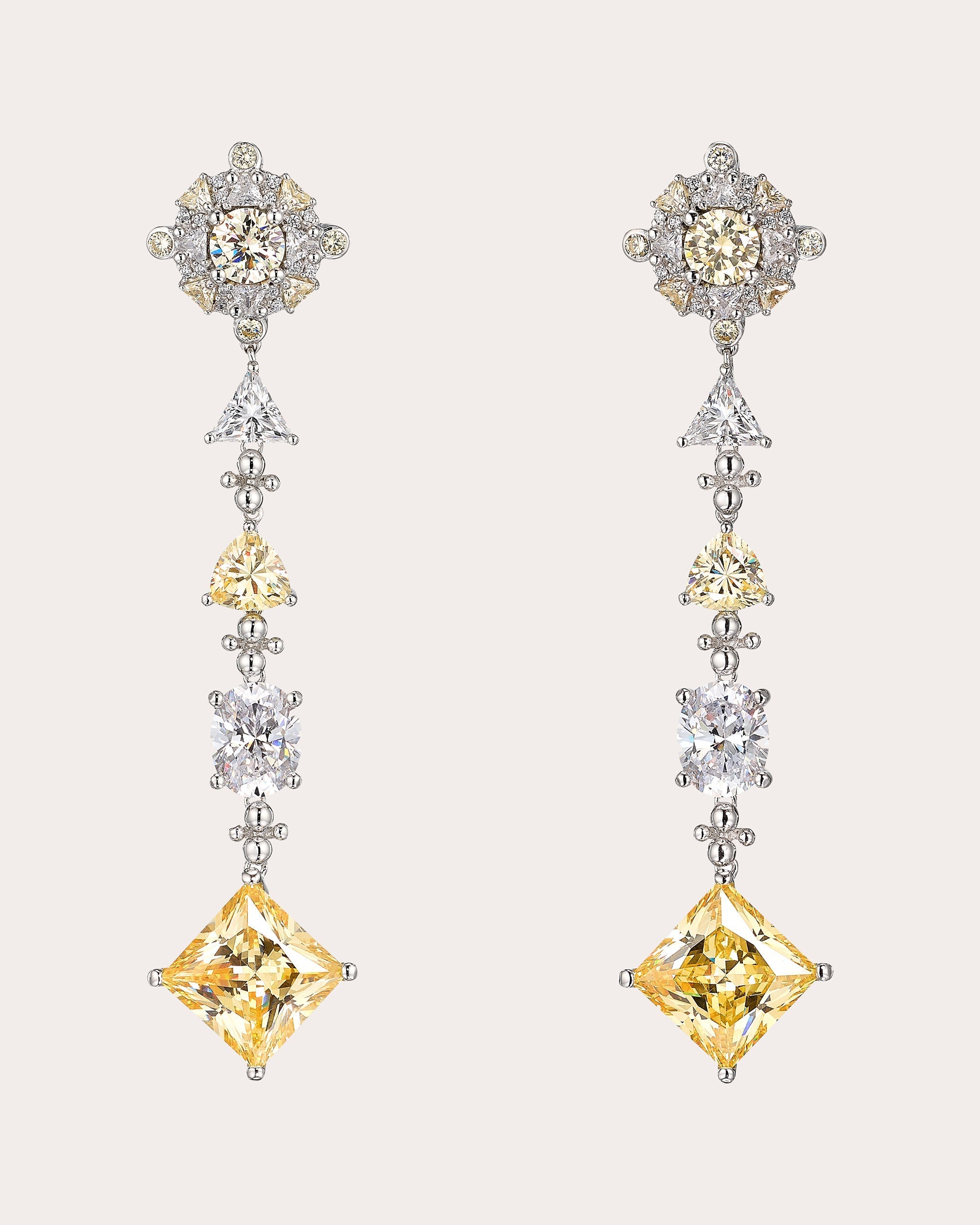 Canary Diamond Tropical Drop Earrings