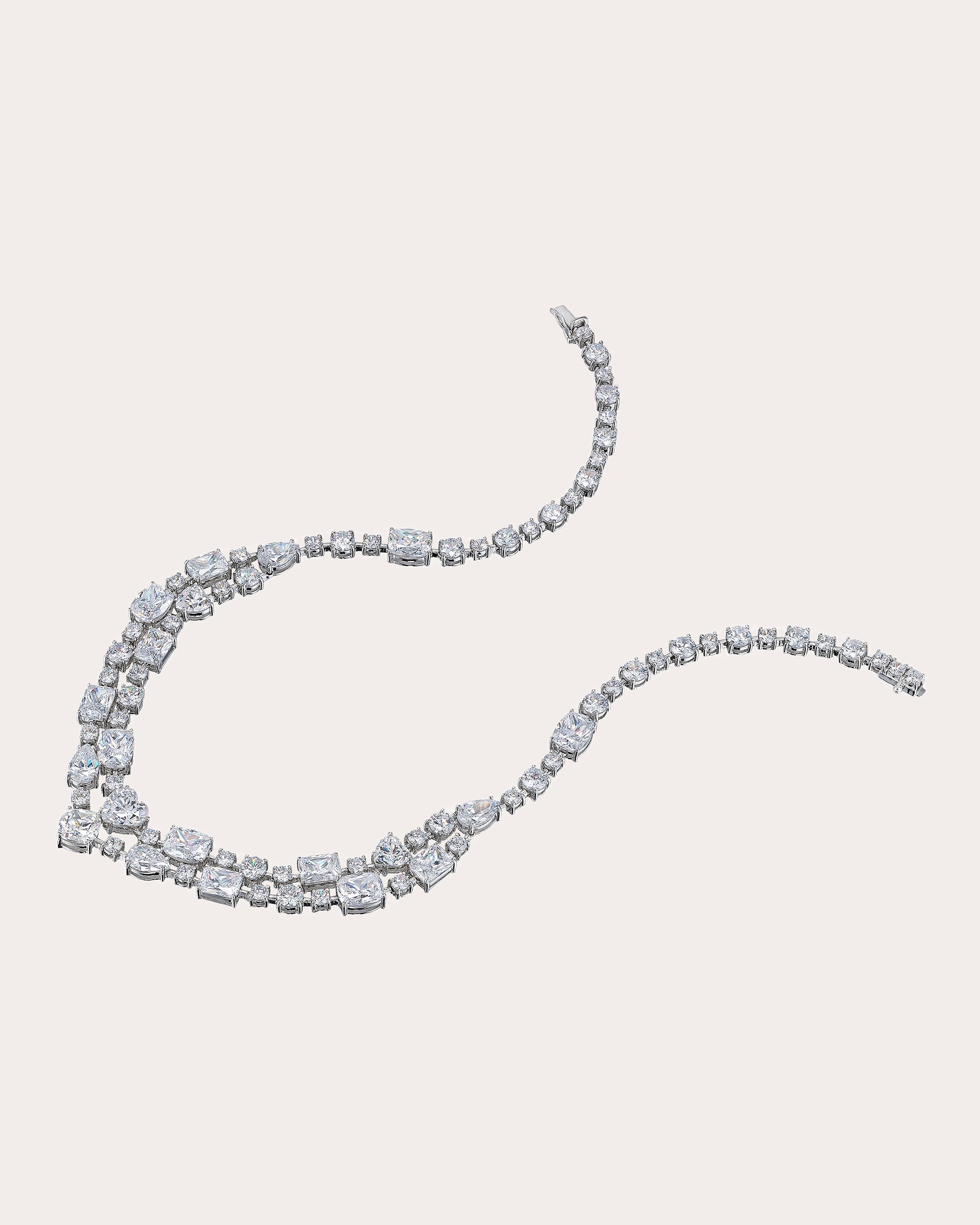 Love Heart 18K Gold and Rhodium Vermeil Lab-Grown Diamond Necklace