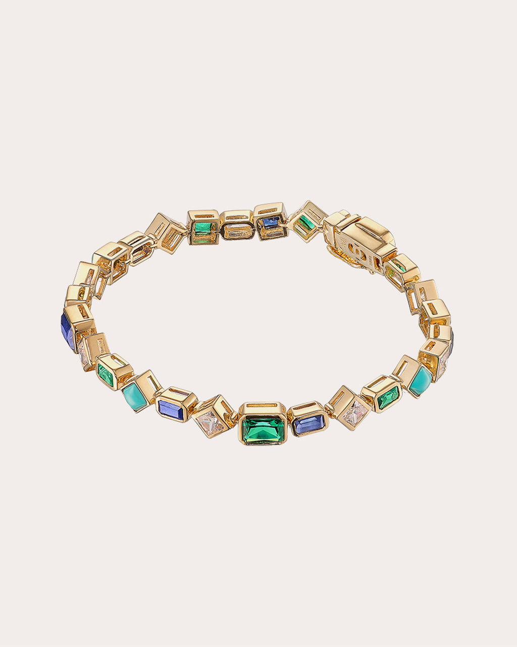 Emerald Turquoise Deco Bracelet