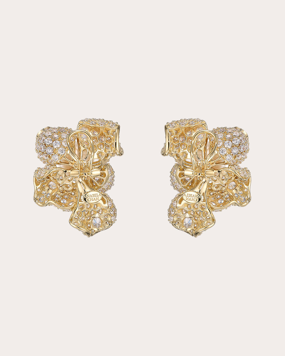Blossom 18K Gold Vermeil Pearl and Lab-Grown Diamond Earrings