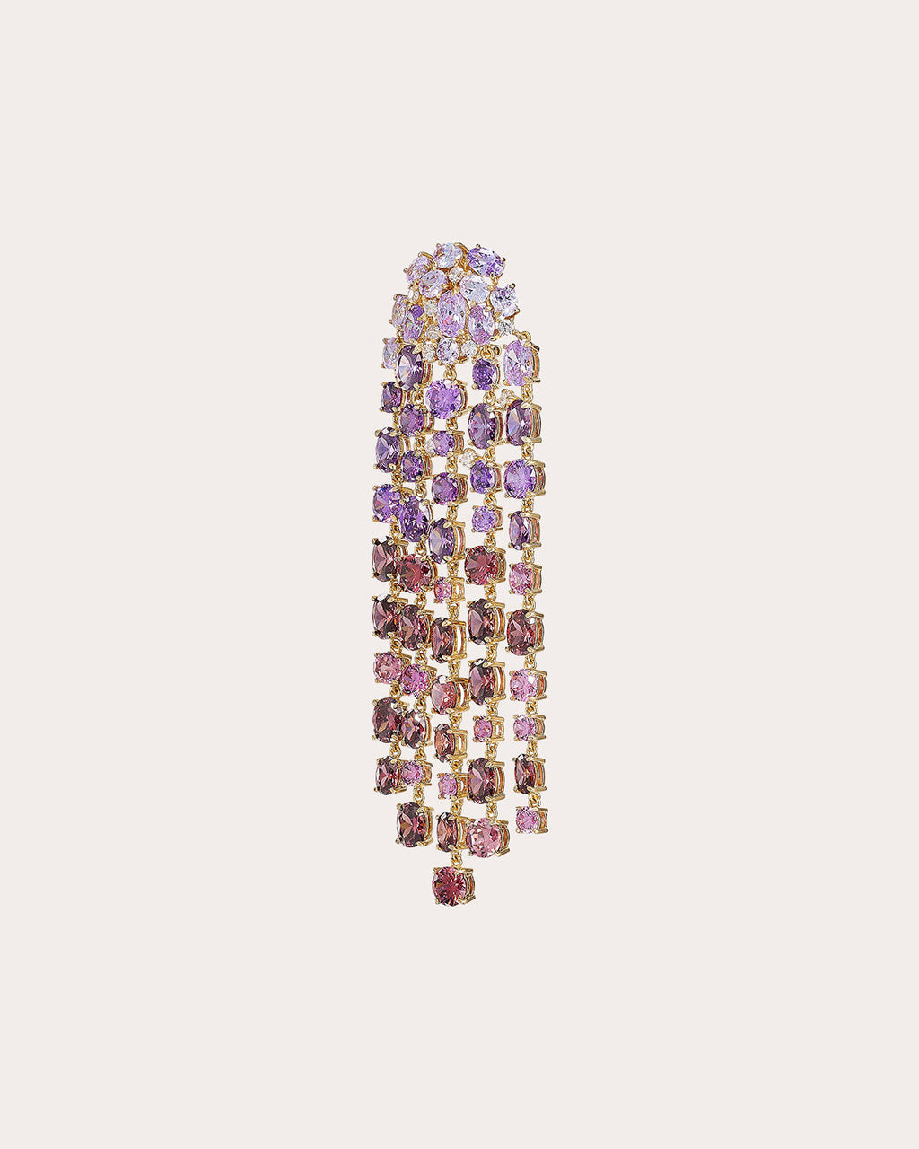 Cascade 18K Gold Vermeil Lab-Grown Multi-Stone Ombré Earrings