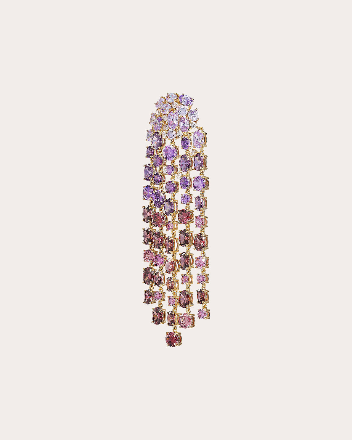 Cascade 18K Gold Vermeil Lab-Grown Multi-Stone Ombré Earrings