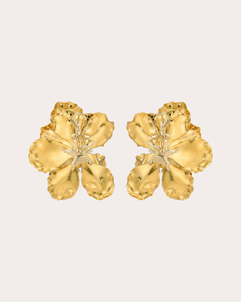 Roi de Soleil 24K Gold-Coated Aluminum Enamel and Lab-Grown Sapphire Earrings