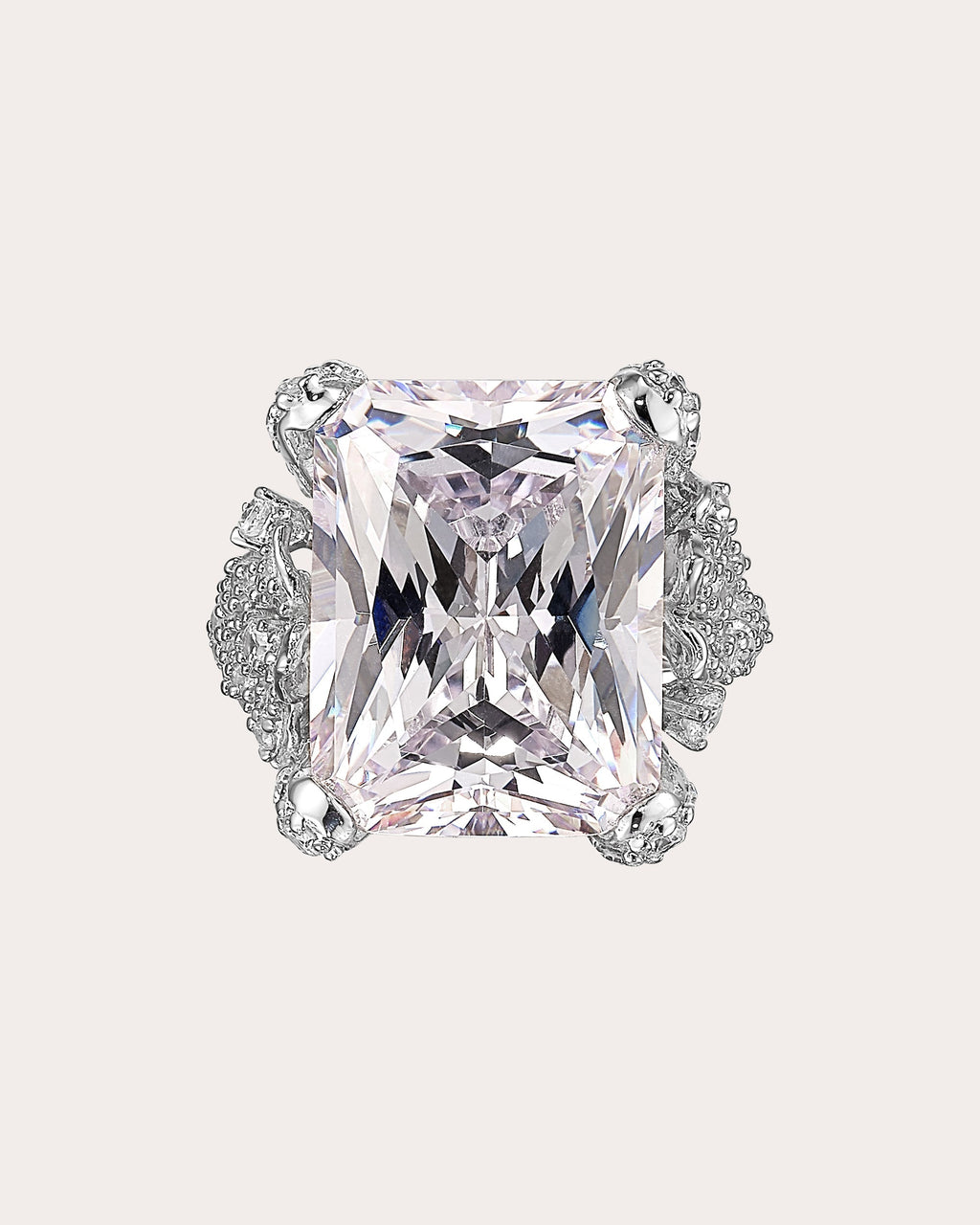 Snowflower 18K Gold and Rhodium Vermeil Lab-Grown Diamond Ring