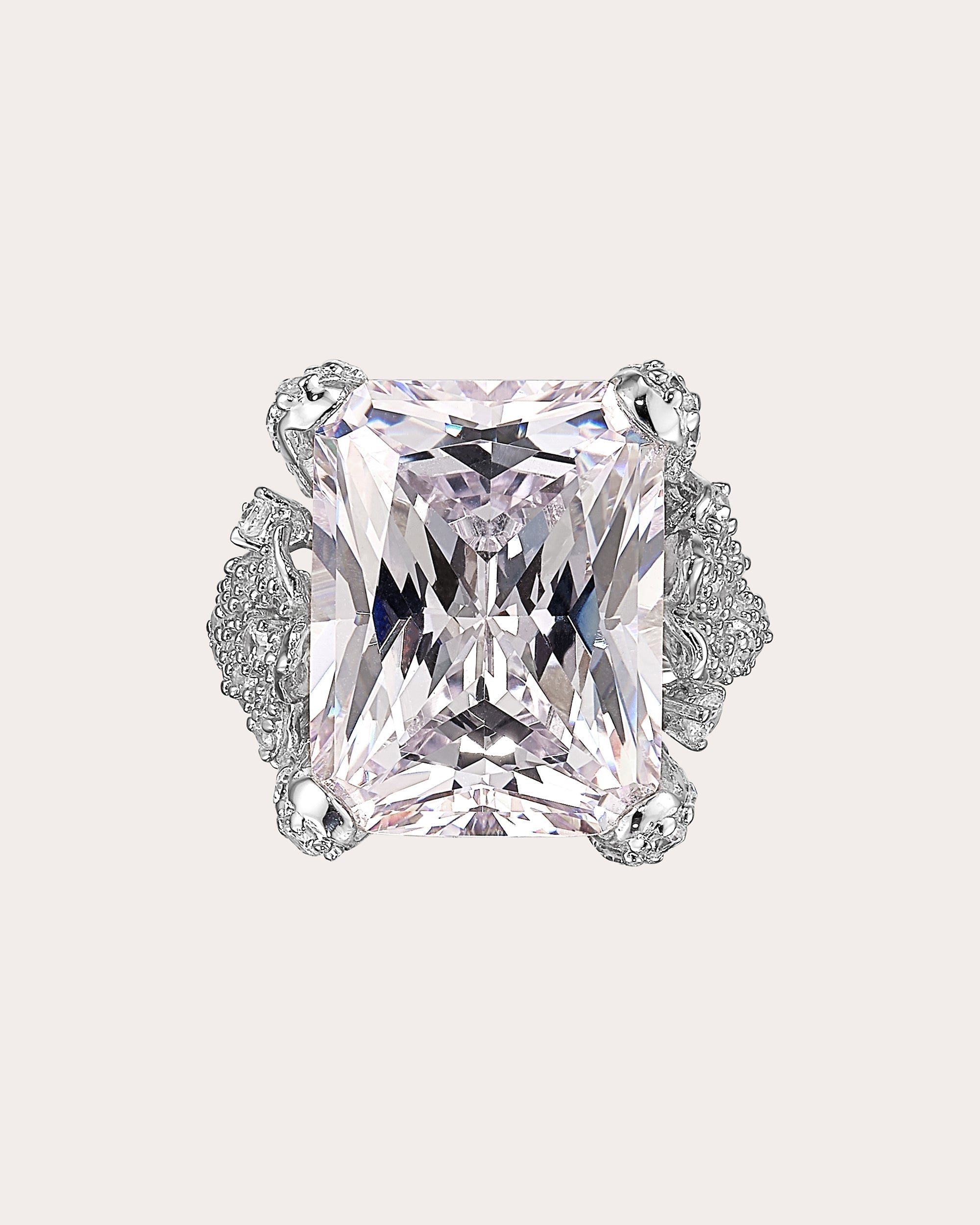 Snowflower 18K Gold and Rhodium Vermeil Lab-Grown Diamond Ring