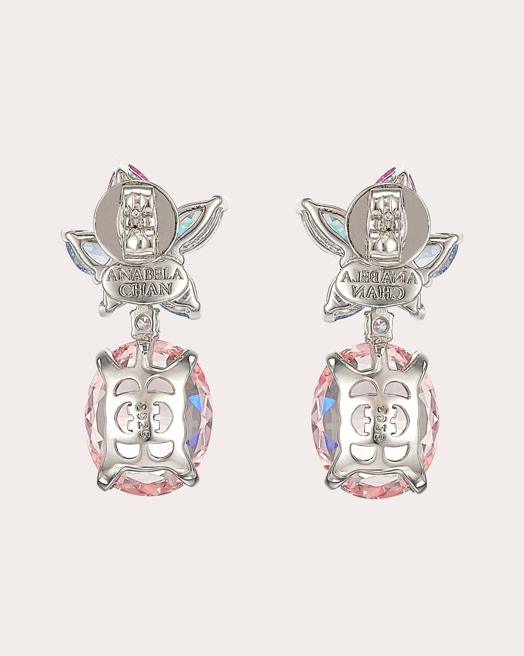 Lily 18K Gold and Rhodium Vermeil Lab-Grown Multi-Stone Earrings