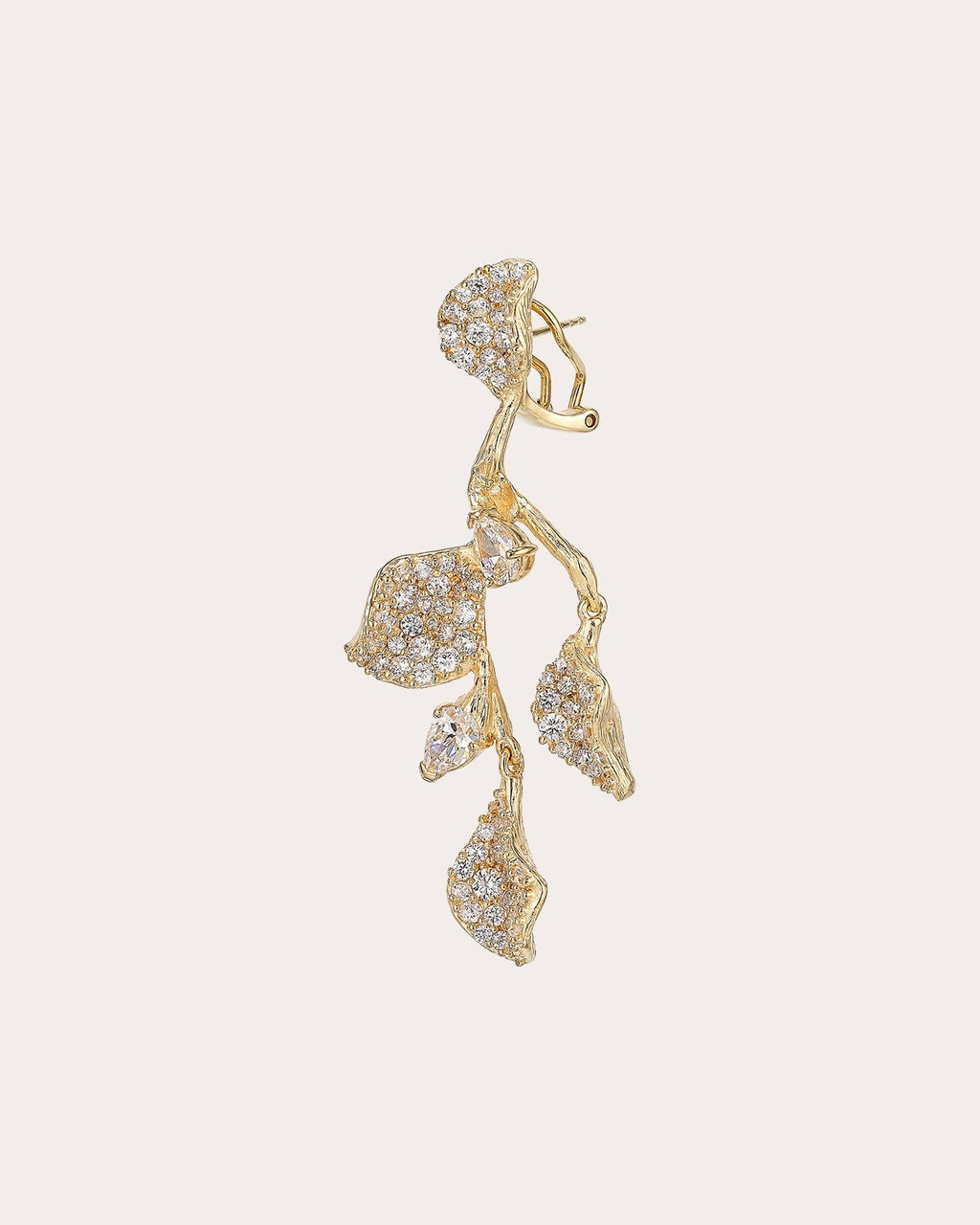 Galatea 18K Gold and Rhodium Vermeil Lab-Grown Diamond Earrings