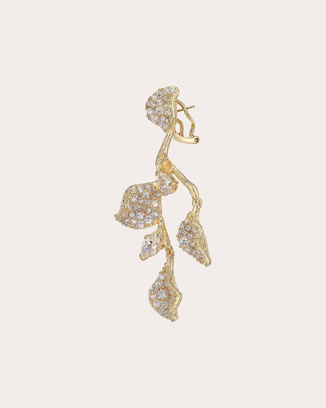 Galatea 18K Gold and Rhodium Vermeil Lab-Grown Diamond Earrings
