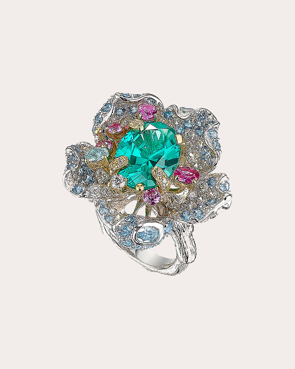 Paraiba Bloom Ring