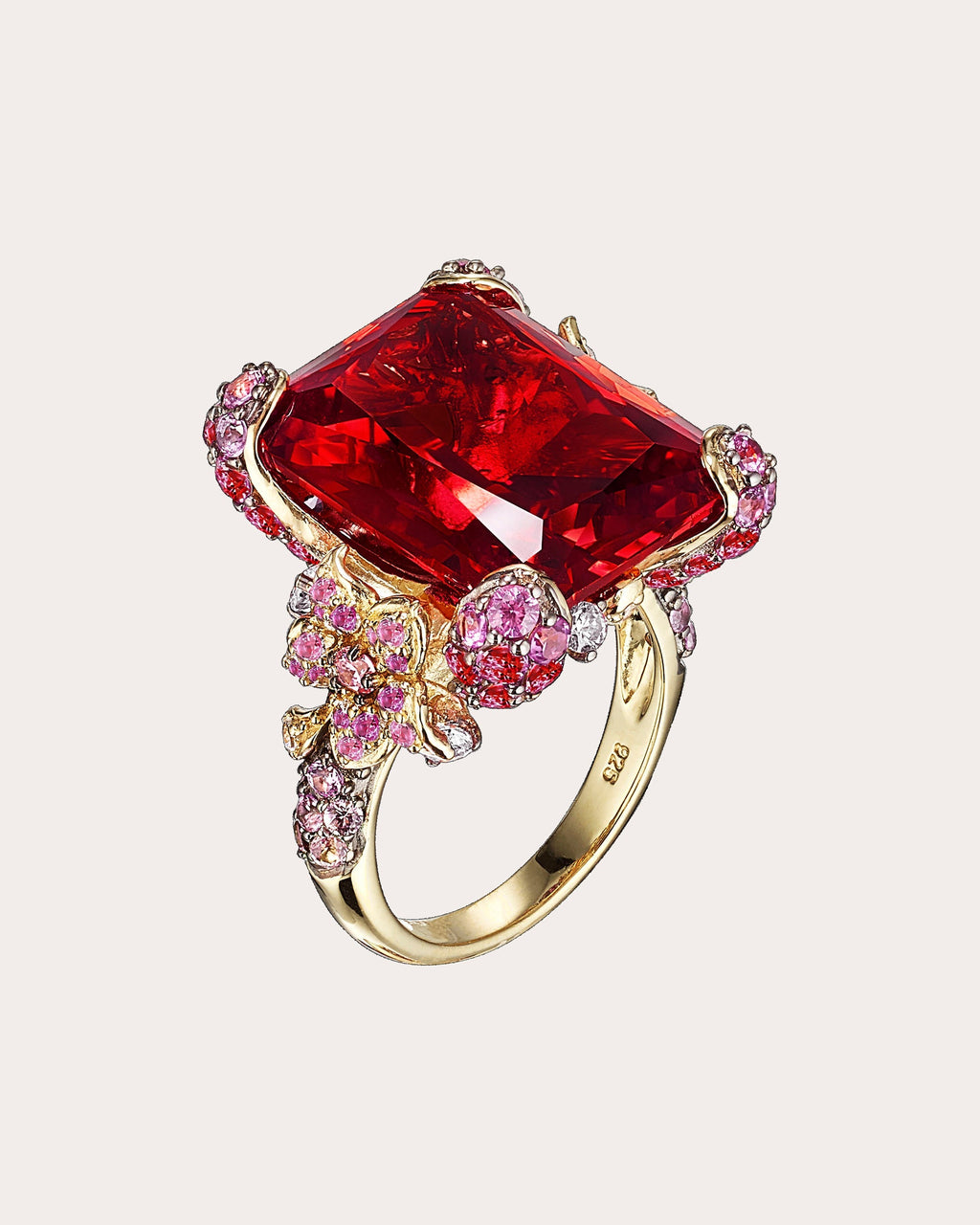 Cinderella 18K Gold Vermeil Lab-Grown Multi-Stone Ring