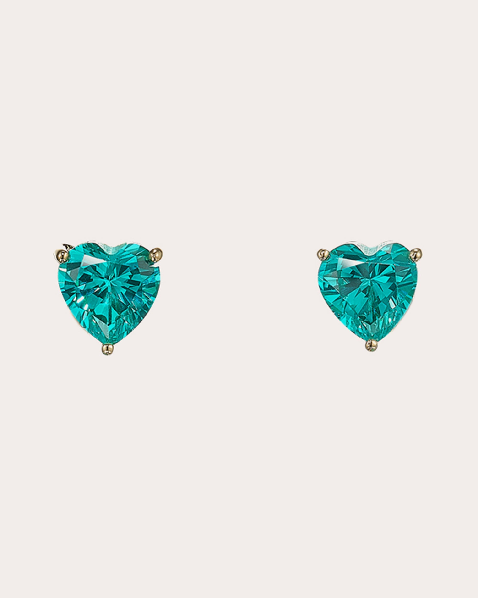 Turquoise Heart Pendulum Earrings