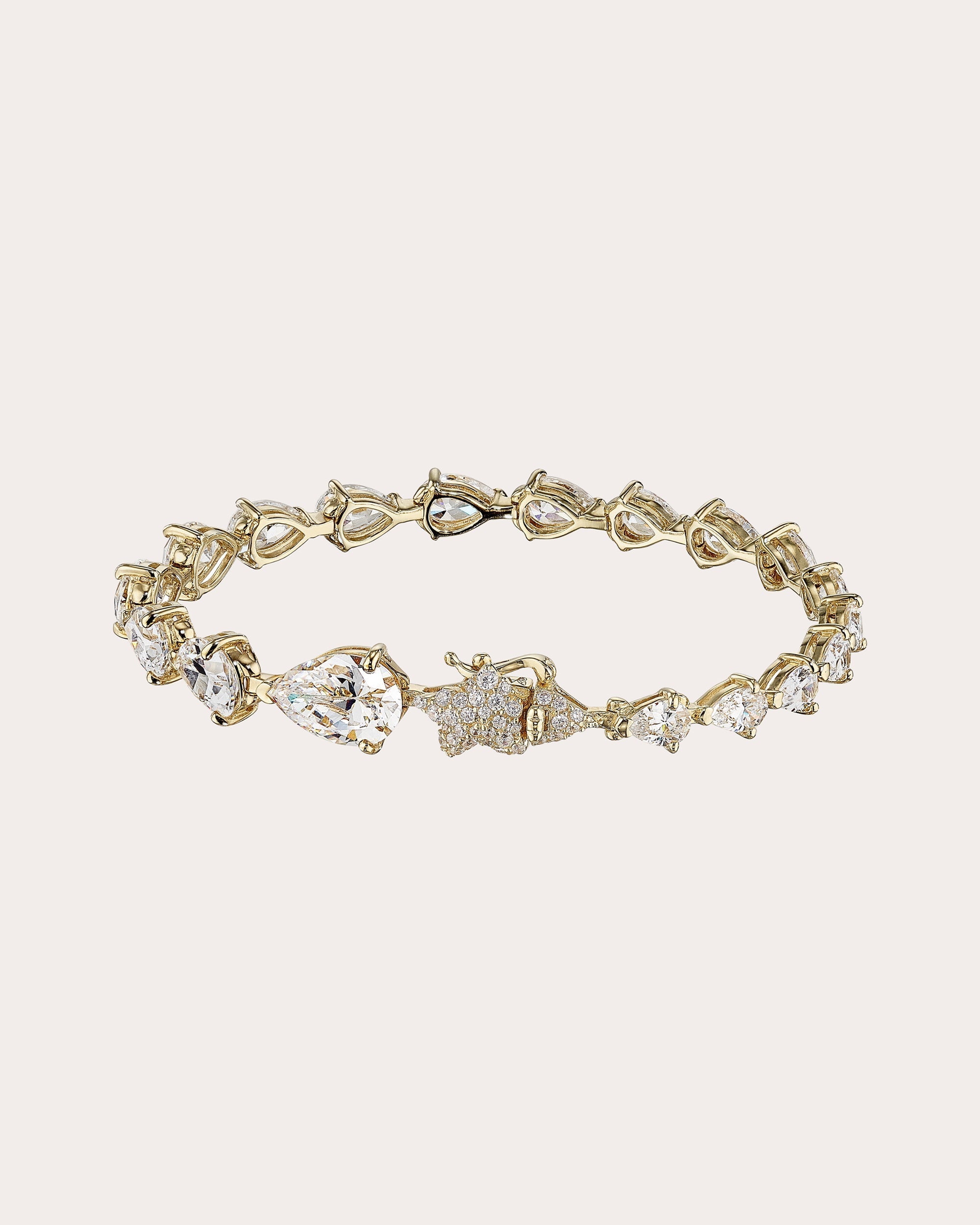 Nova 18K Gold and Rhodium Vermeil Lab-Grown Diamond Bracelet
