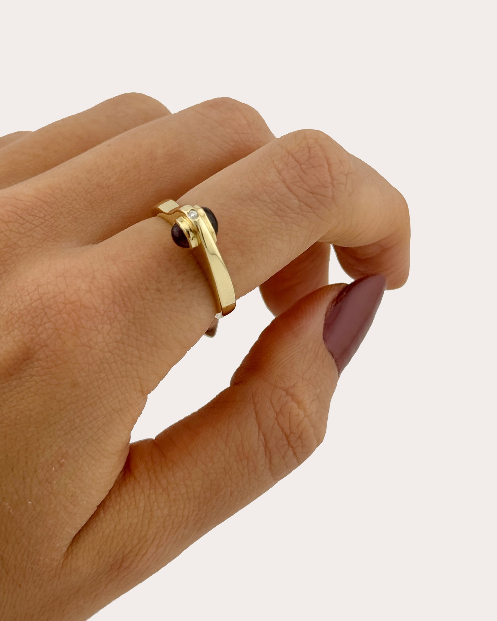 Vanilla 18K Gold Pink Tourmaline and Diamond Ring