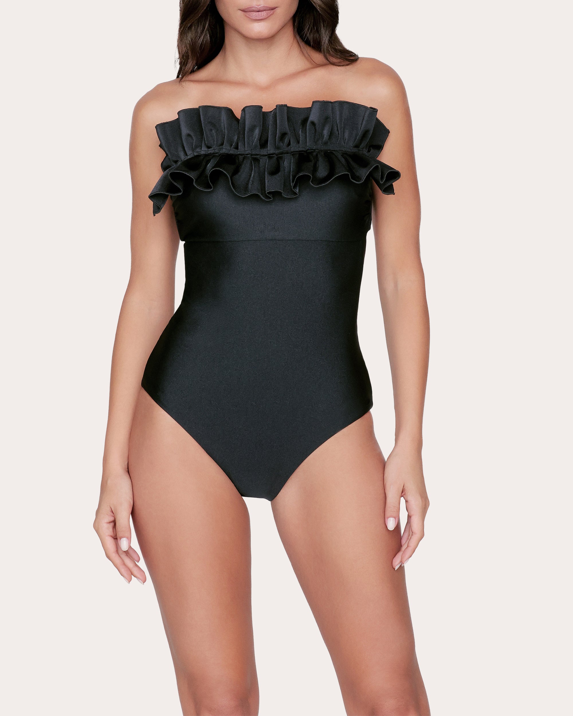 Angela Ruffled Bustier Swimsuit